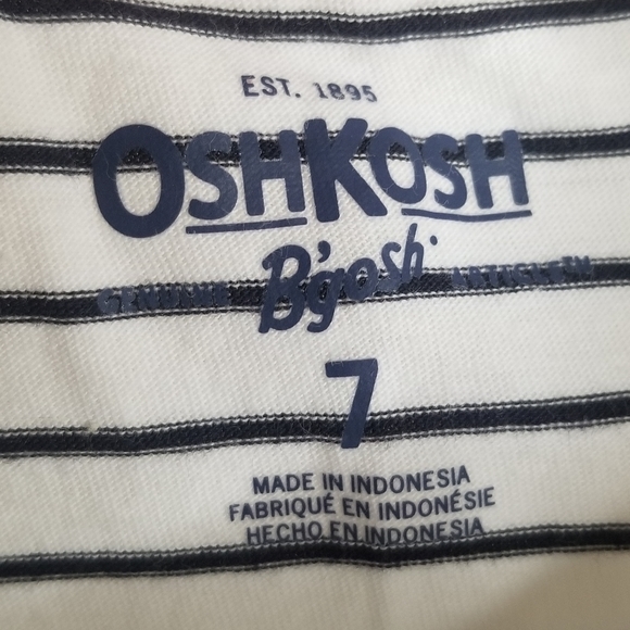 3/$25 OshKosh B'gosh HEY Striped Long Sleeve Top 7 - Picture 5 of 7